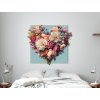 Obraz Srdce v kvete (Dimensioni del quadro 80 x 89 cm, Finitura 3D)