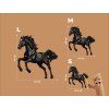 Quadro Stallone Nero (Dimensioni del quadro 33,5 x 30,5 cm, Finitura Opaco)