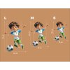 Detská dekorácia Veselý futbalista (Dimensioni del quadro 152,5 x 114 cm, Finitura 3D)