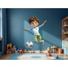 Detská dekorácia Veselý futbalista (Dimensioni del quadro 152,5 x 114 cm, Finitura 3D)