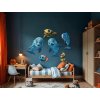 Viacdielna nálepka Delfín a kamoši (Dimensioni del quadro 99 x 165,5 cm, Finitura 3D)