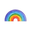 Decorazione Arcobaleno (Dimensioni del quadro 30 x 57 cm, Finitura Opaco)