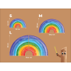 Decorazione Arcobaleno (Dimensioni del quadro 30 x 57 cm, Finitura Opaco)