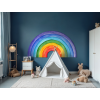 Decorazione Arcobaleno (Dimensioni del quadro 30 x 57 cm, Finitura Opaco)