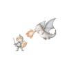 Decorazione Cavaliere e Drago (Dimensioni del quadro 75 x 160 cm, Finitura Opaco)