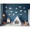 Sada nálepiek na stenu Lietadielka v oblakoch (Dimensioni del quadro 132 x 150 cm, Finitura 3D)