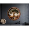 Okrúhly Strom života Stabilita (Dimensioni del quadro 90 x 88,5 cm, Finitura 3D)