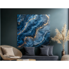 Quadro marmo Lucentezza blu (Dimensioni del quadro 63 x 63 cm, Finitura Opaco)