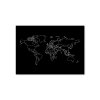 Mapa sveta v kontúrach (Formato del quadro A1, Colore della cornice Senza cornice, Finitura 3D)