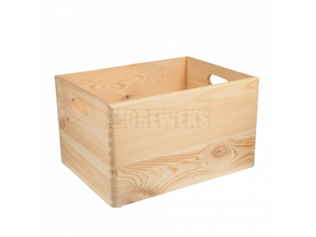 Úložný drevený box s rukoväťou (3 veľkosti) - drevko.sk