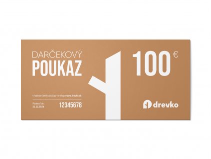 poukaz 100 drevko.sk