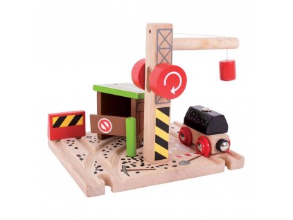 Železničná uhoľná baňa so žeriavom Bigjigs Rail