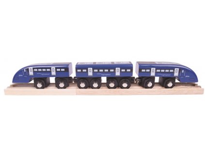 Rýchlik High Speed 1 - modrý Bigjigs Rail