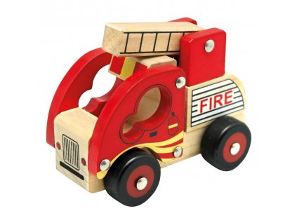 Drevené auto hasiči