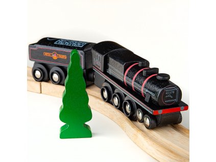 Drevená replika lokomotívy Black 5 Engine Bigjigs Rail