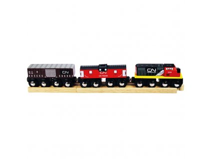 CN nákladný vlak + koľajnice Bigjigs Rail