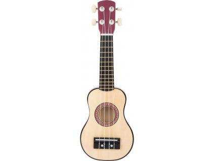 Drevené ukulele na hranie