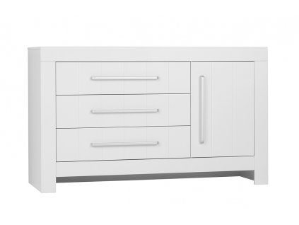 Calmo 3drawer1door chest white 1