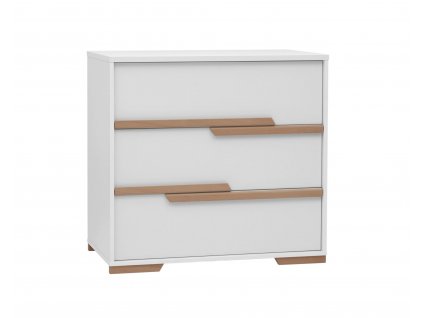 Snap 3drawer chest white