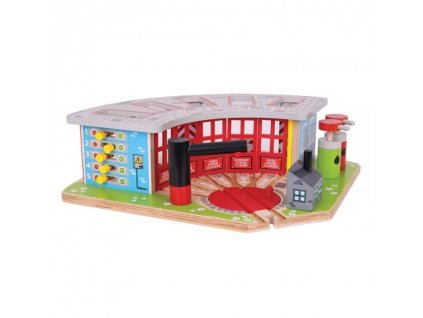 Exkluzívne depo pre 5 vláčikov Bigjigs Rail