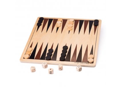 Drevený backgammon