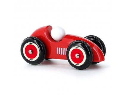 Drevené autíčko XL kabriolet - červený