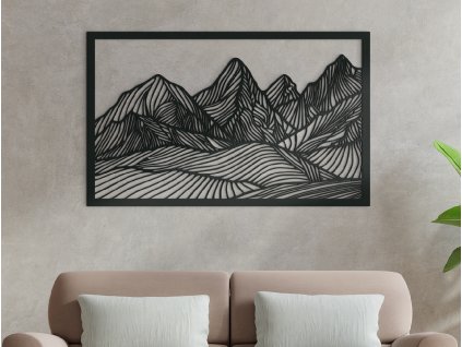 Drevený obraz Majestátne hory