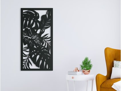 Drevený obraz na stenu Izbové rastliny