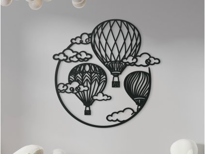 Nálepka do detskej izby Letiace balóny