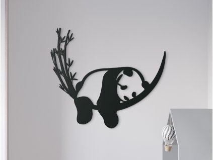 Detská nálepka na stenu Driemajúca panda
