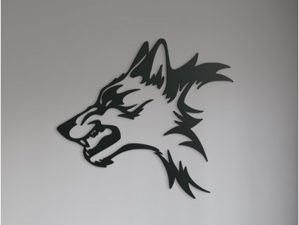 3D nálepka na stenu Dravý vlk