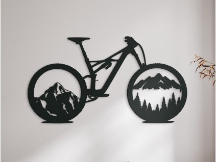 Drevená nálepka Horský bicykel