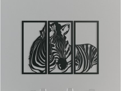 3-dielny obraz na stenu Zebra