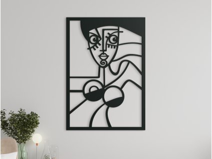 Kubistický obraz na stenu Žena
