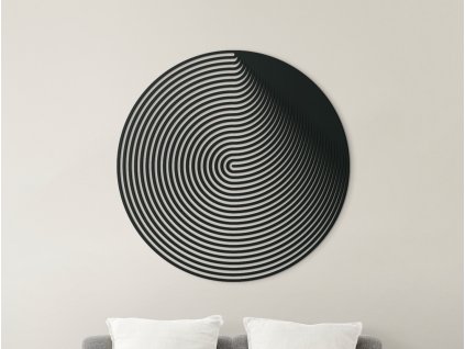 Drevený obraz Abstraktný gong