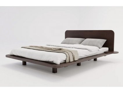 Masívna posteľ Japandic buk - palisander