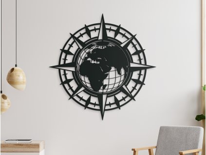 Obraz Zemeguľa a Kompas