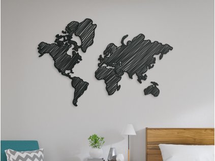 Moderná dekorácia mapa sveta na stenu