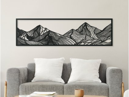 Široký minimalistický obraz Hory