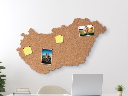 Korková mapa na stenu Maďarsko