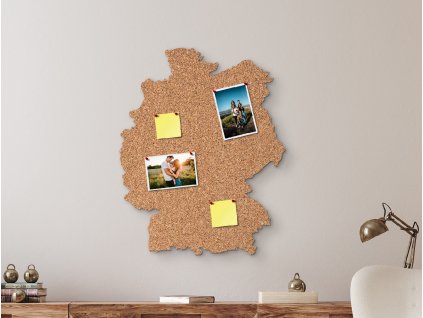 Korková mapa na stenu Nemecko