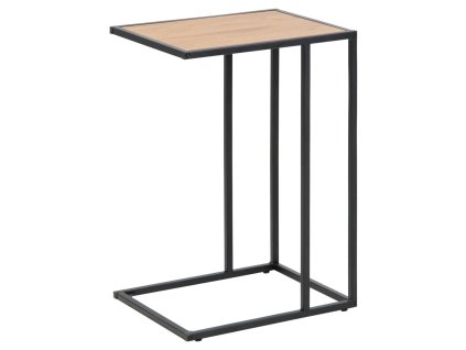 Odkladací stolík Seaford - dub divoký / čierna