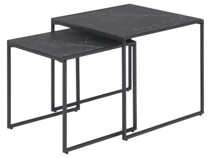 Set príručných stolíkov Infinity (2 ks) - čierna