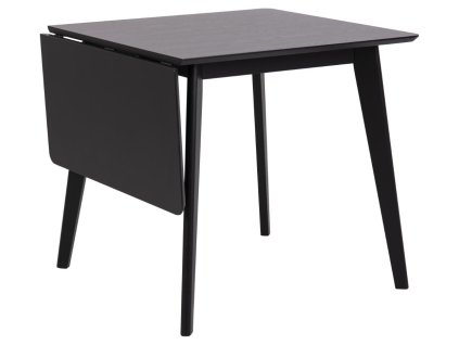 Rozkladací jedálenský stôl Roxby 80/120 - čierna
