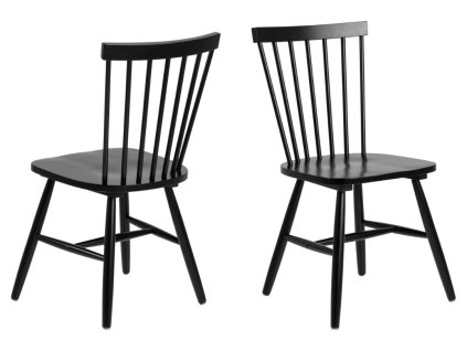2x Jedálenská stolička Riano - čierna