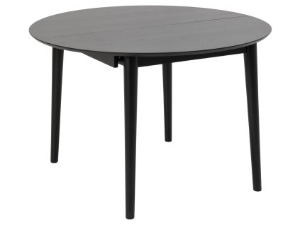 Okrúhly rozkladací jedálenský stôl Montreux 115/154 - čierna