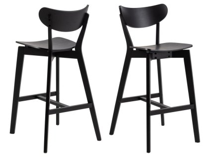 2x Barová stolička Roxby - čierna