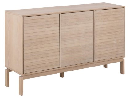 Široká komoda Linley 3D - dub bielený