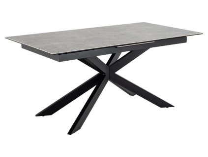 Rozkladací jedálenský stôl Irwine 168/210 - sivá / čierna