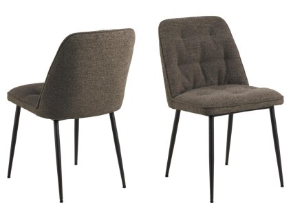 2x Jedálenská stolička Brooke - taupe / čierna